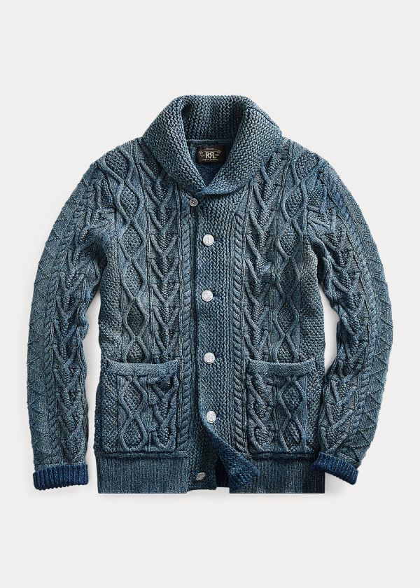 Men's Ralph Lauren Aran Cotton Cardigan | 619805XIU